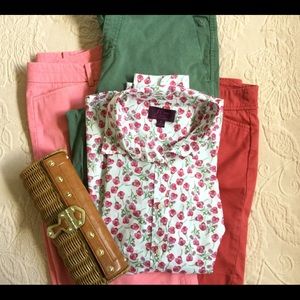 J. Crew Slim Perfect Liberty of London shirt sz 8